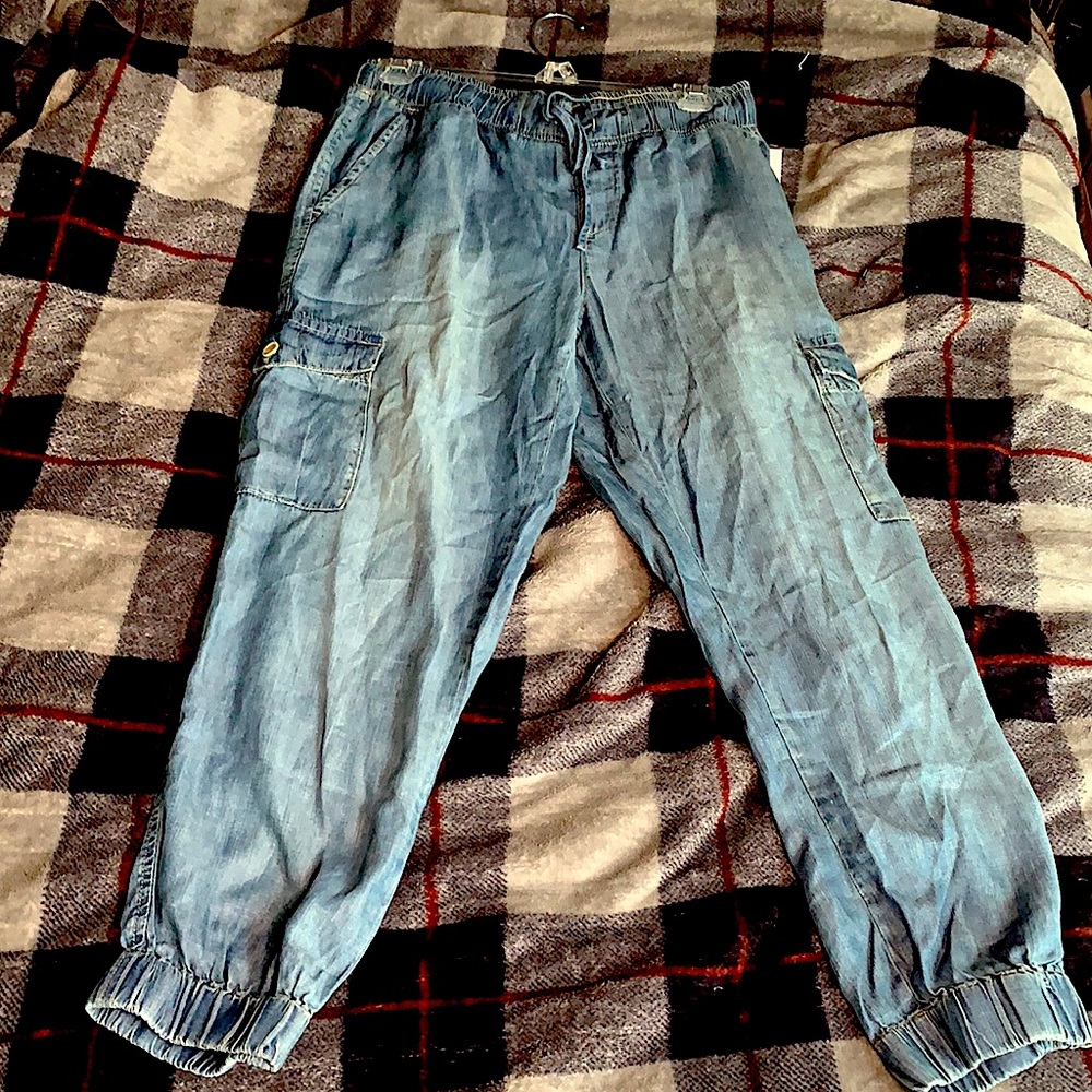 Tencel Soft Cargo Denim Pants🦋